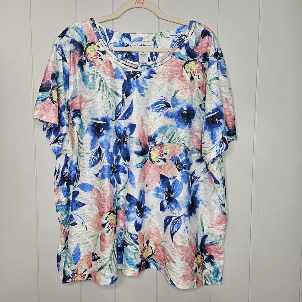 Alfred Dunner Womans Blouse Shirt Size 3XL